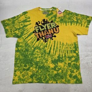 BornFly StayFly Flyer Than U Kid Shirt Mens 3XL Green Yellow Sour‎ Patch Tye Dye
